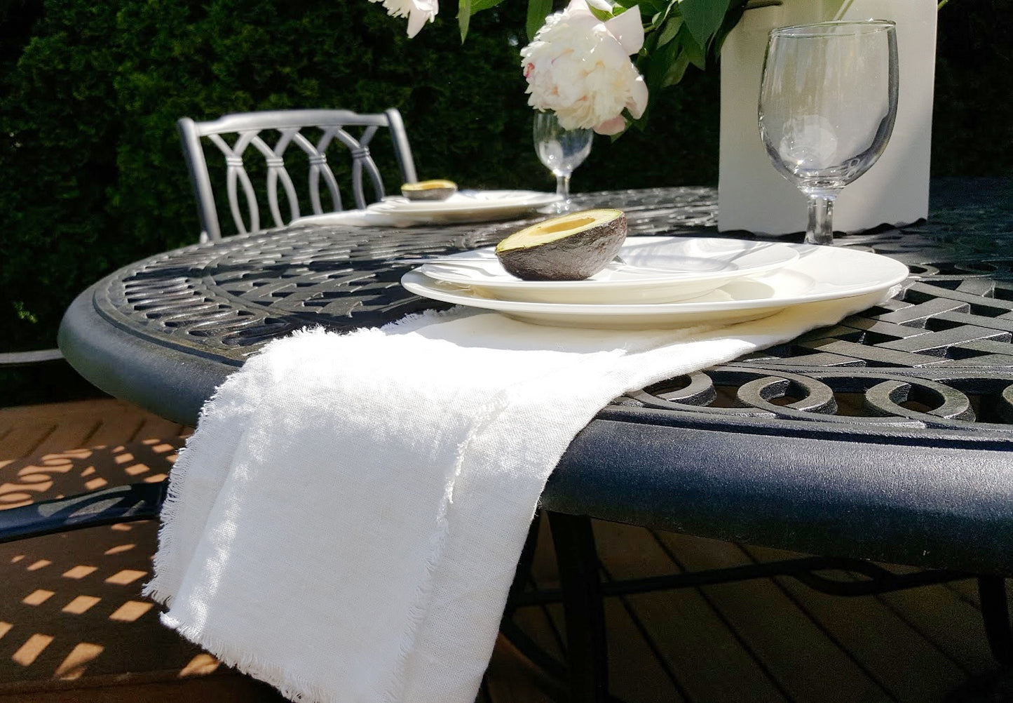 Raw Edge Linen Napkins, Set of 4