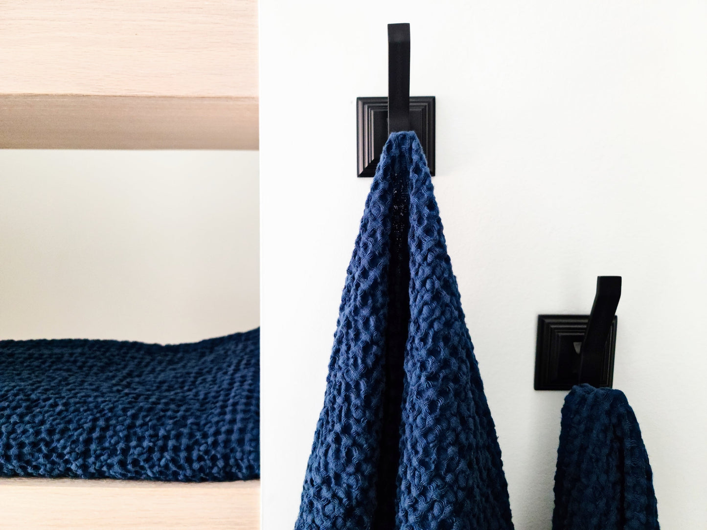 Waffle Linen Blend Bath Towel