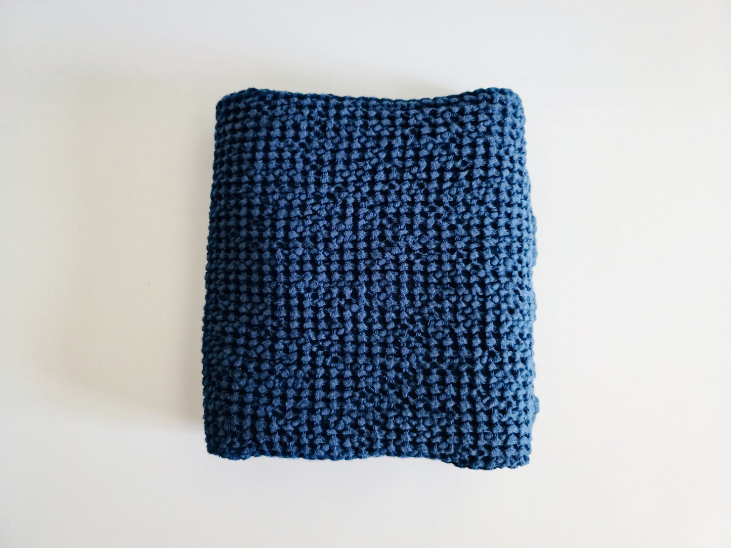Waffle Linen Blend Bath Towel