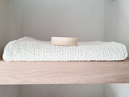 Waffle Linen Blend Hand Towel