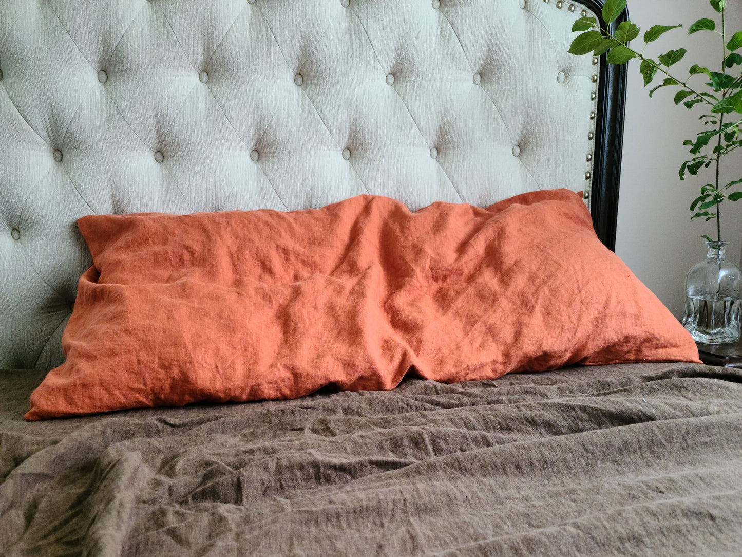 Linen Body pillow cover -14 colors