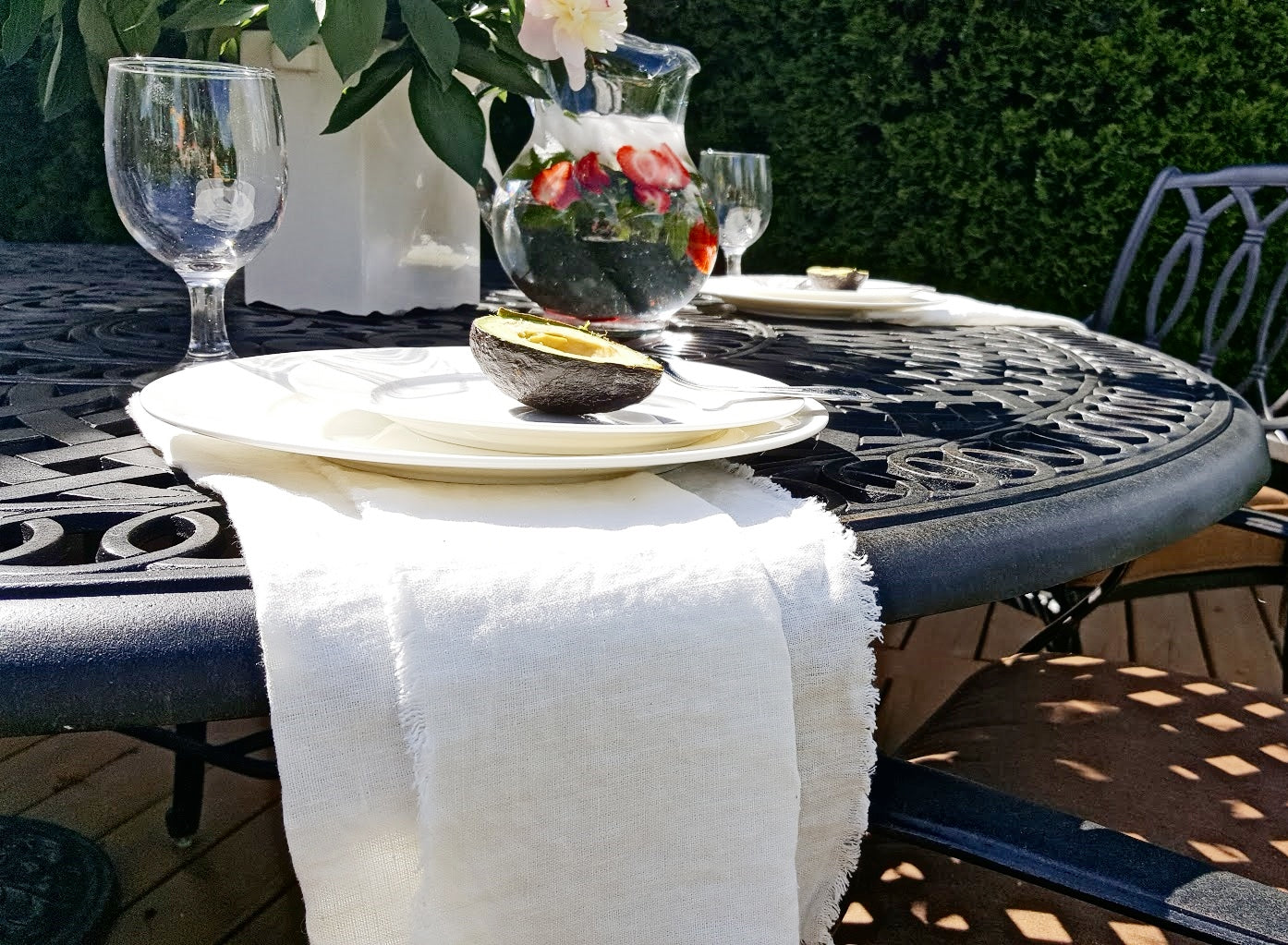 Raw Edge Linen Napkins, Set of 4