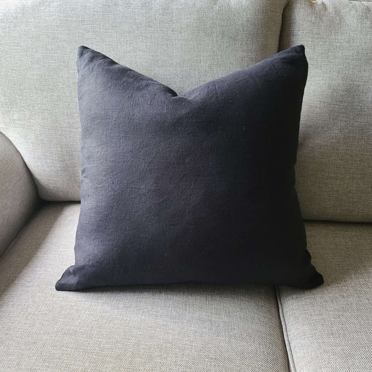 Linen Throw Pillow cover with zipper - 7 colors