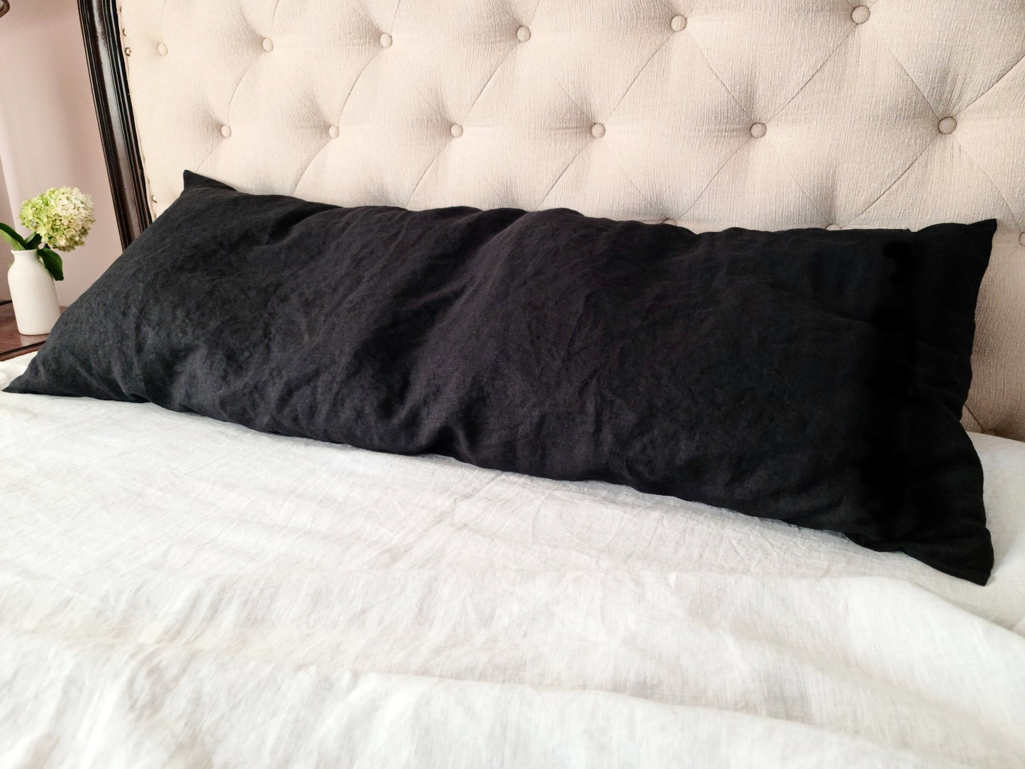 Linen Body Pillow Cover - 16 colors