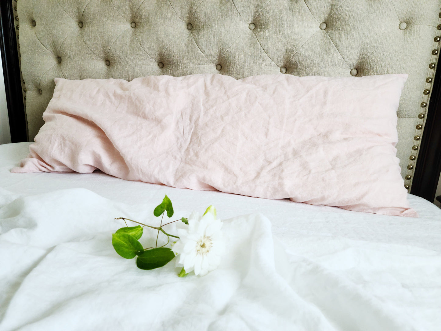 Linen Body Pillow Cover - 16 colors
