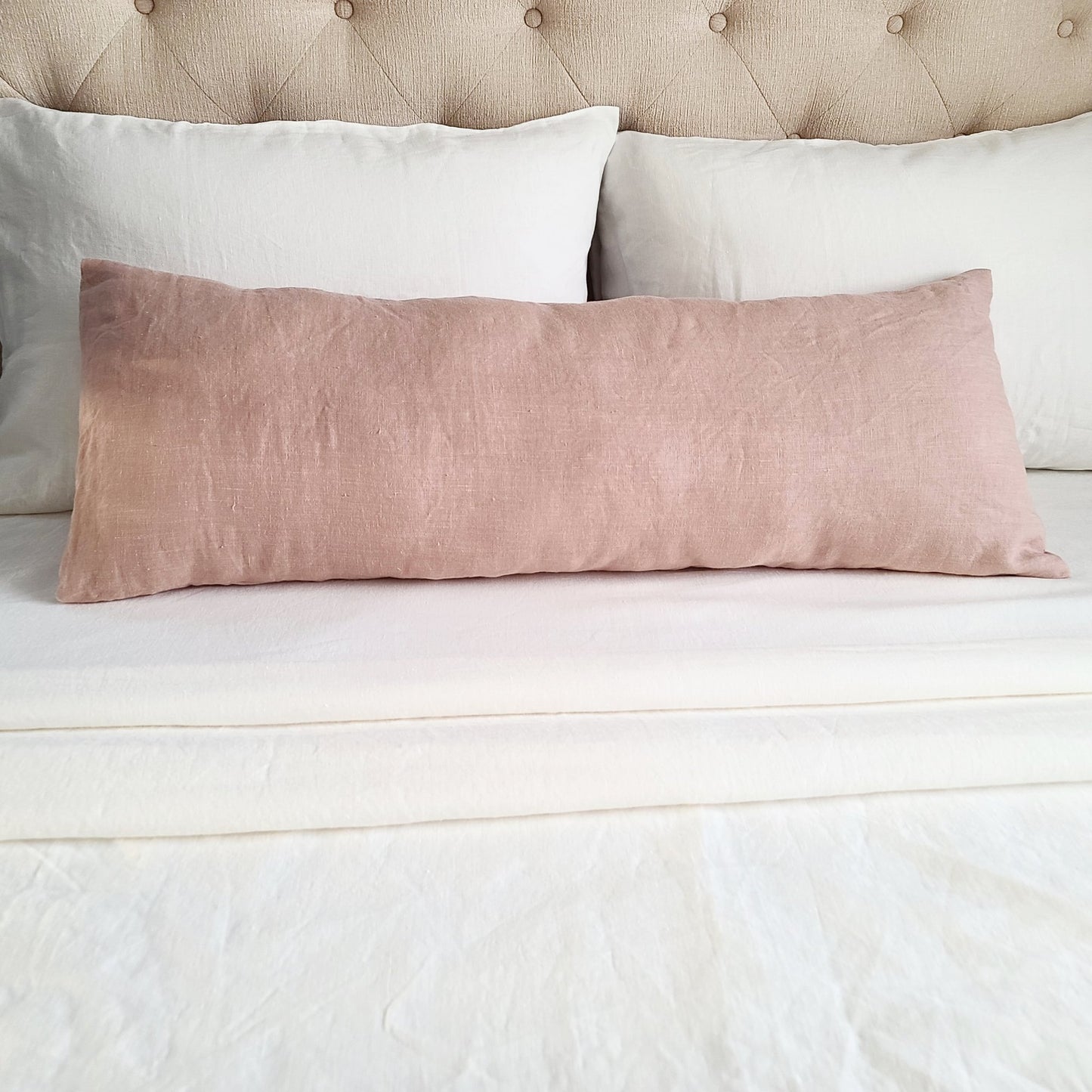 Linen Body Pillow Cover - 16 colors