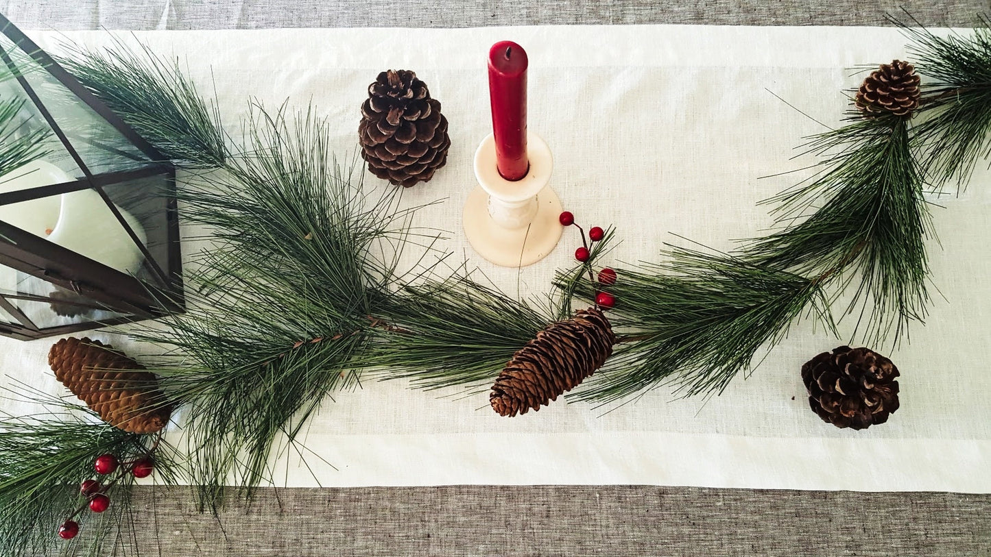 European Linen Table Runner