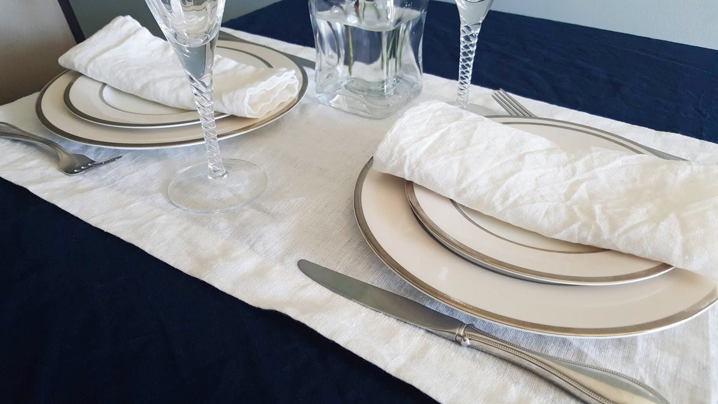 European Linen Table Runner