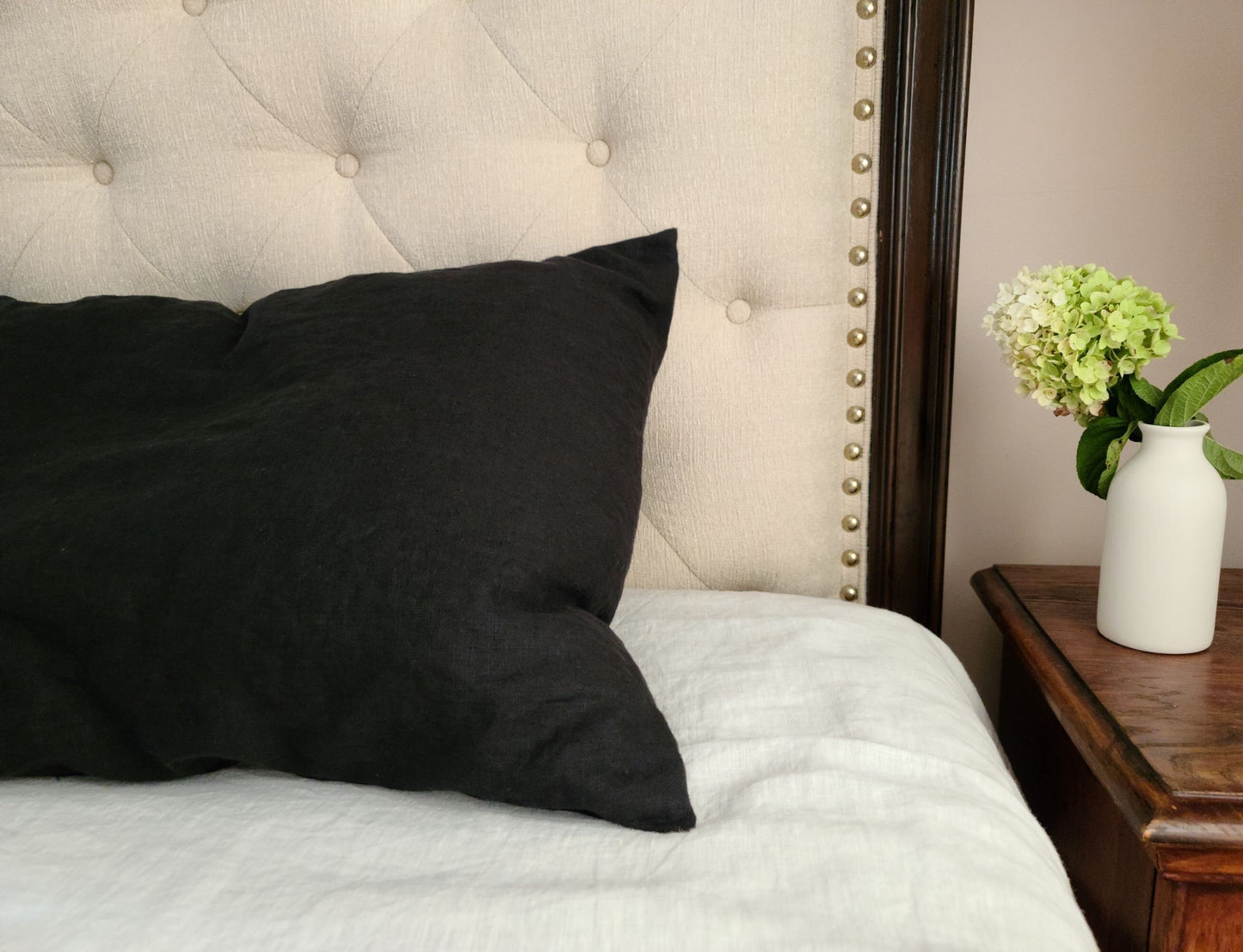 Linen Throw Pillow cover with zipper - 7 colors