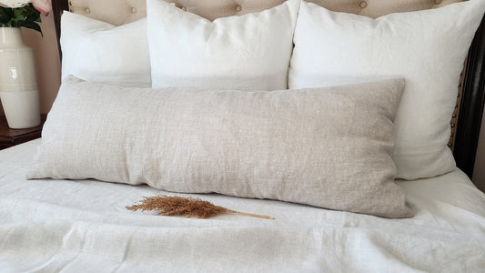 Linen Body pillow cover -14 colors