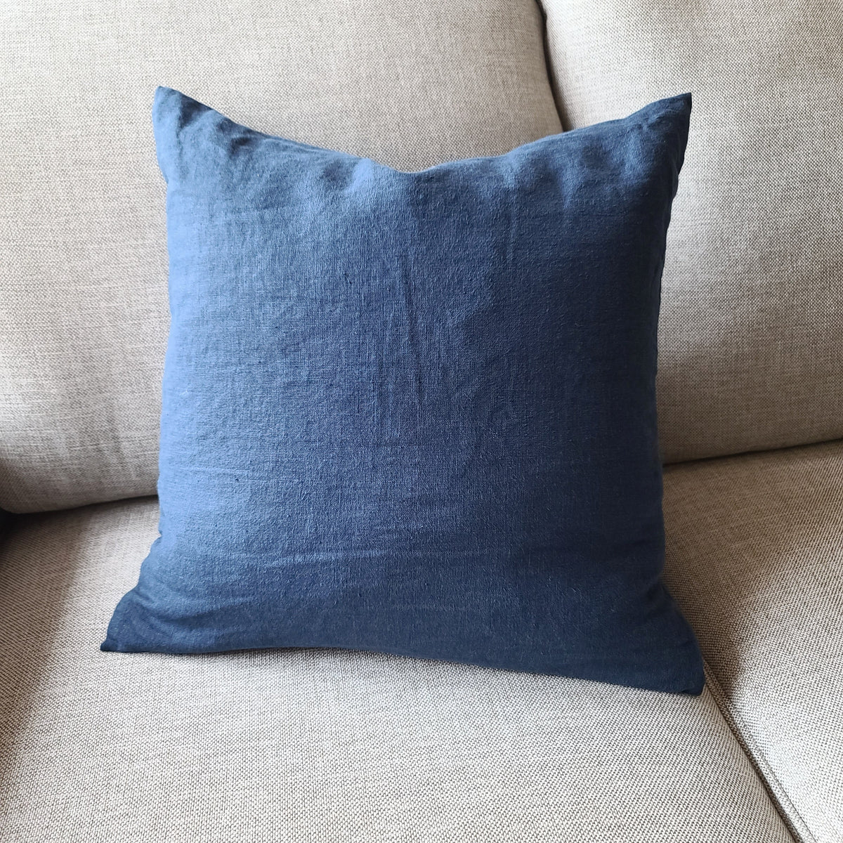 Linen Throw Pillow Cover