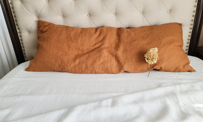 Linen Body Pillow Cover - 20 colors